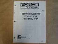1983-1987 Force Outboards Service Bulletin Collection OB 4223 Boat