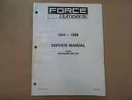 1984-1986 Force Outboards 4 HP Service Manual OB 4126 Boat WATER DAMAGE
