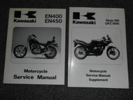 1994 1999 2000 2006 Kawasaki Ninja 500 GPZ 500S Service Repair Manual OEM SET x