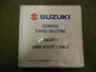 1988 1998 SUZUKI Technical Bulletins Volume I Sport Utility Truck Samurai Manual