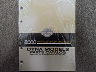 2000 Harley Davidson Dyna Models Parts Catalog Manual FACTORY OEM BOOK BOOK X