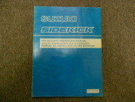 1988 SUZUKI Sidekick Pre Delivery Inspection Service Shop Manual WATER DAMAGE 88