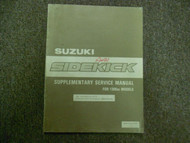 1989 Suzuki Sidekick 1300CC Supplementary Service Shop Manual FACTORY OEM 89