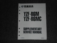 2000 Yamaha YZF-R6M YZF-R6MC Service Repair Supplementary Manual OEM FACTORY