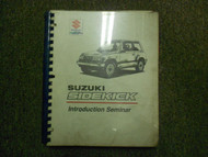 1989 Suzuki Sidekick Intro Special Tools Introduction Seminar Shop Manual OEM 89