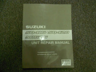 2001 Suzuki SQ416 420 625 Transmission Transfer Unit Repair Manual WATER DAMAGE