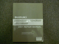 2001 Suzuki SQ416 420 625 Transmission Transfer Differential Unit Repair Manual
