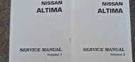 2001 Nissan ALTIMA Service Repair Shop Manual 2 Vol HUGE SET FACTORY BRAND NEW