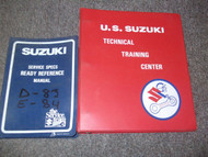 1982 1983 1984 1985 Suzuki DR125 DR 125 Repair Service Manual Set 995004100003e