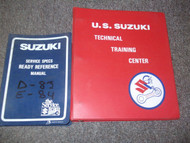1982 1983 1984 1985 Suzuki DR125 DR 125 Repair Service Manual Set 995004100003e