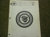 1976 Arctic Cat Cross Country Cat Illustrated Service Parts Catalog Manual OEM x