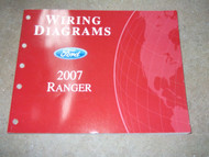 2007 Ford Ranger Truck Electrical Wiring Diagrams Service Shop Repair Manual EWD