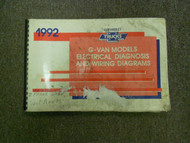 1992 Chevrolet G-van Gvan Electrical Diagnosis & Wiring Diagram Service Manual