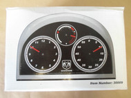 Dodge Dashboard Gauge Table Clock Official Licensed Dodge Glow Silver Black