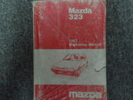 1987 Mazda 323 Service Repair Shop Manual FACTORY OEM GLOVE BOX EDITION BOOK 87