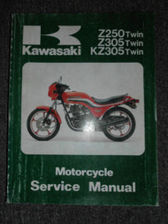 1979-1989 Kawasaki Z250 Z305 KZ305 Twin Service Repair Shop Manual OEM FACTORY x