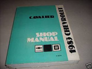 1983 Chevy Chevrolet Cavalier Service Shop Repair Manual OEM FACTORY BOOK x
