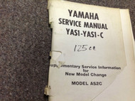 YAMAHA YAS1 -YAS1-C 125CC 125 CC AS2C Shop Service Repair Manual SUPPLEMENTARY