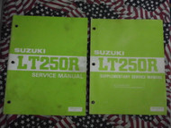 1985 1986 Suzuki LT250R Service Shop Repair Manual Set FACTORY DEALERSHIP OEM x