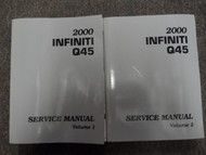 2000 Infiniti Q45 Service Repair Shop Manual 2 VOLUME SET FACTORY OEM BOOKS