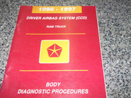 1997 DODGE RAM TRUCK BODY DRIVER AIR BAG SYSTEM Service Manual DIAGNOSTIC OEM