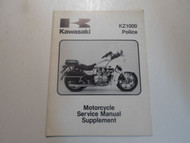 1983 KAWASAKI KZ1000 POLICE KZ 1000 P1 Service Manual Supplement FACTORY OEM 83