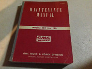 1954 1955 1956 1957 GMC 620 980 Maintenance Service Shop REPAIR Manual CDN OEM