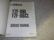 1999 2000 2001 Yamaha YZF-R6L YZF-R6CL Service Shop Repair Manual OEM FACTORY x