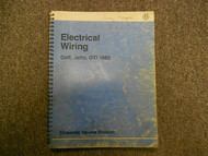 1985 VW Golf GTI Jetta Electrical Wiring Service Shop Manual FACTORY BOOK 91