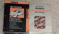 1993 TOYOTA PASEO Service Shop Repair Manual SET W ELECTRICAL WIRING DIAGRAM EWD