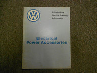 1983 VW Electrical Power Accessories Introductory Service Information Manual 83