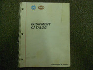 1989 VOLKSWAGEN AUDI Equipment Catalog Service Manual FACTORY OEM BOOK 89