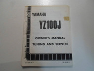 1982 Yamaha YZ100J Owners Manual Tuning & Service FACTORY OEM BOOK 82 x