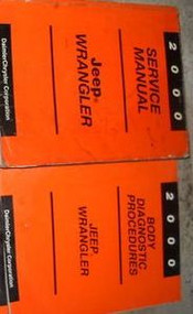 2000 JEEP WRANGLER Service Shop Repair Manual Set W BODY DIAGNOSTIC PROCEDURE BK