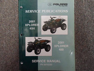 2001 Polaris Xplorer 400 4x4 Service Repair Shop Manual FACTORY OEM BOOK 01 X