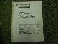 1990 1995 Volkswagen All Detailer Technical Bulletins Service Manual FACTORY OEM
