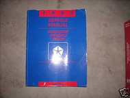 1993 EAGLE VISION Service Shop Repair Manual Factory DEALERSHIP 93