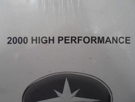 2000 Polaris High Performance Service Repair Shop Manual FACTORY OEM BOOK x