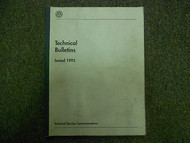 1992 VW Technical Bulletins Service Repair Shop Manual FACTORY OEM BOOK 92 DEAL