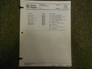 1986 1989 VW Cabriolet Stereo Radio A/C SUPP Wiring Diagram Service Manual OEM