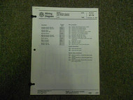 1988 VW Jetta Electronic Engine Control Digifant Wiring Diagram Service Manual