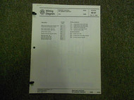 1988 VW Jetta Passive Restraint Air Conditioning Wiring Diagram Service Manual