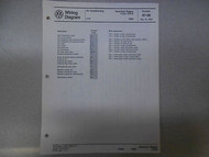 1986 VW Quantum 4 5 Cylinder Auto Trans AC Wiring Diagram Service Manual OEM 86