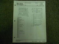 1986 VW Quantum Main Wiring Diagram Service Manual FACTORY OEM MARCH BOOK 86