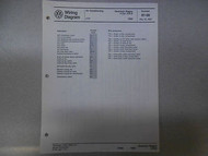 1985 VW Quantum Wagon 4 Cylinder AC CIS E Wiring Diagram Service Manual MAY 85