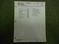 1989 VW Jetta Cruise Control Function Indicator Wiring Diagram Service Manual 89