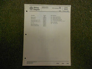 1989 VW Jetta Cruise Control Central Locking System Wiring Diagram MARCH OEM 89