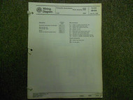 1989 VW Jetta Auto Trans Lights Stereo Radio Wiring Diagram Service Manual JUNE