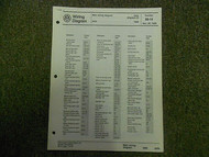 1989 VW Jetta Main Wiring Diagram Service Manual NOVEMBER DIGIFANT II 89 FACTORY