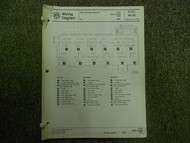 1987 VW GOLF Diesel GTI Main Wiring Diagram Service Repair Shop Manual FACTORY